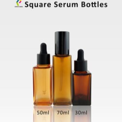 COPCOs exquisite square serum bottles